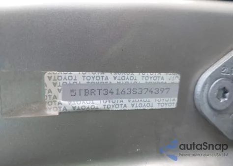 2003 Toyota Tundra Sr5 V8 из США, поврежденный, VIN 5TBRT34163S374397